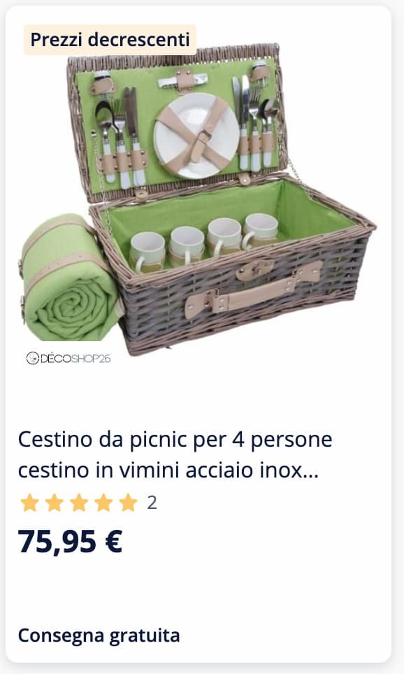 Cosa portare picnic