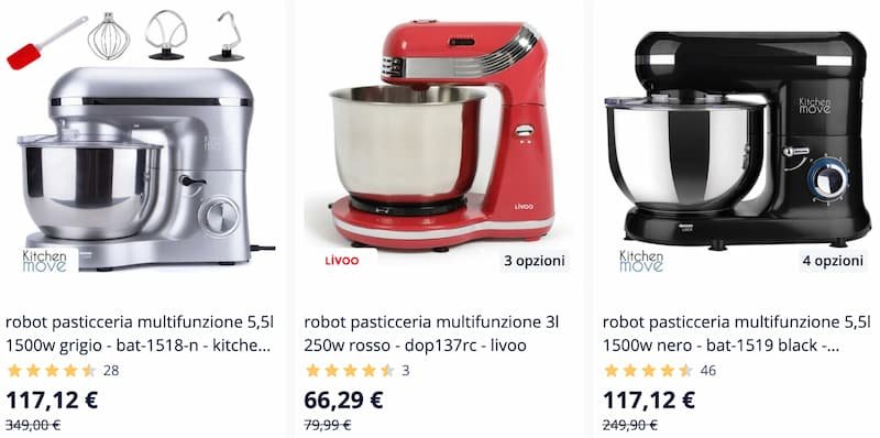 robot da cucina per dolci italiani famosi su manomano