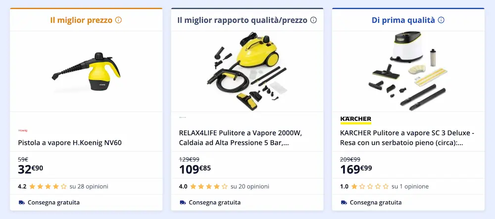 lavapavimenti a vapore consigliati