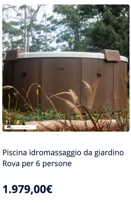 piscine da giardino con indromassaggio