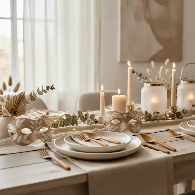 idee originali tavola carnevale