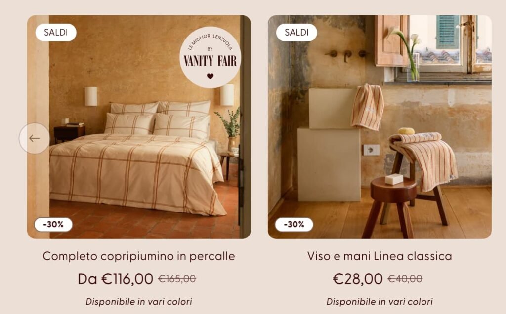 tessuti e biancheria per la casa