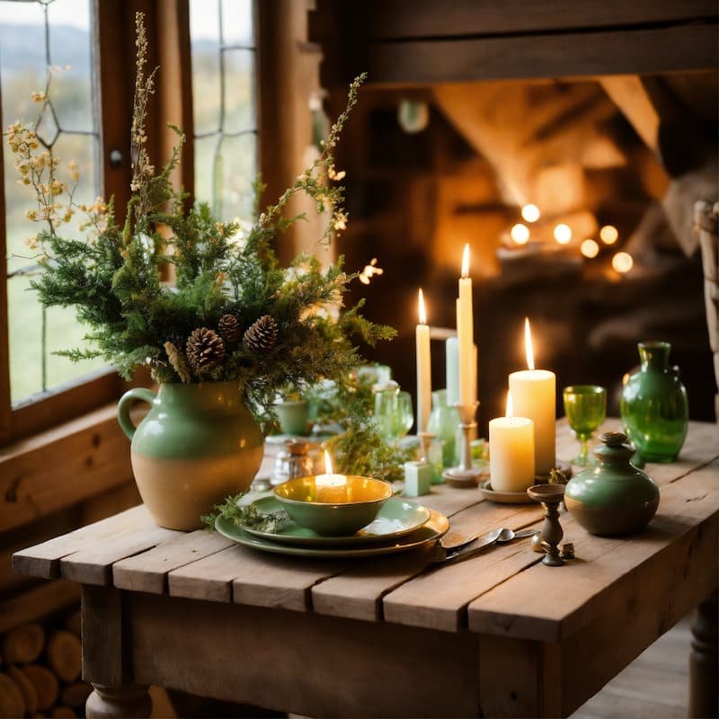 apparecchiare tavola Natale in stile nordico