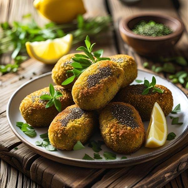 Crocchette Vegane Con Semi Di Chia