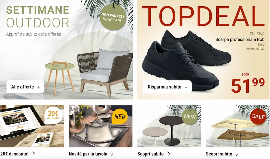 offerte LUSINI – Forniture alberghiere e attrezzature ristorazione