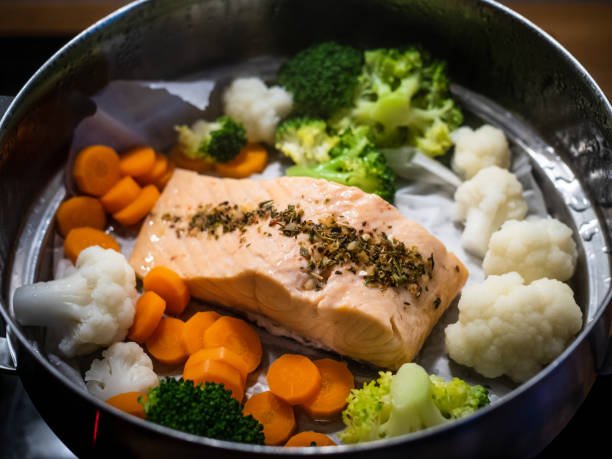 v_Salmone al Vapore con Verdure