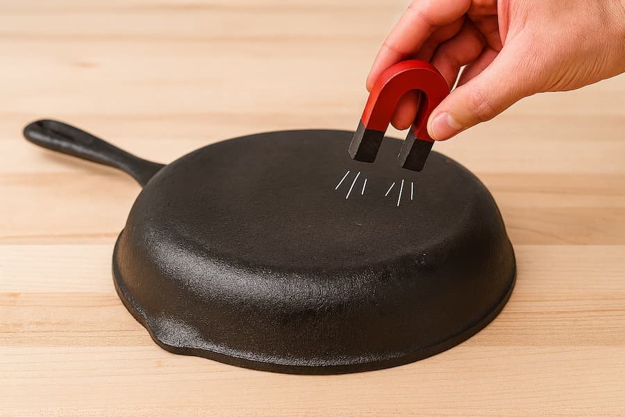 test calamita pentole induzione