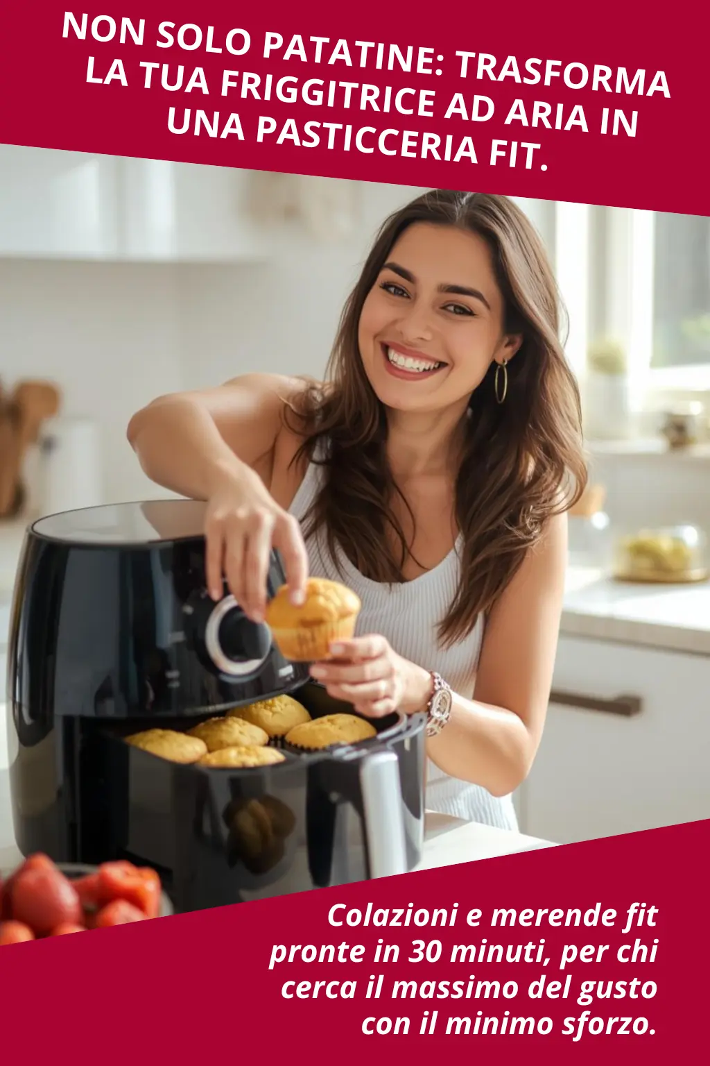 E-book Dolci in Friggitrice ad Aria: 12 Ricette Fit e Golose